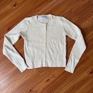 Old Navy Women's Cream Cardigan